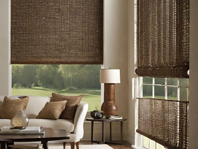 Woven wood shades - East End Blinds