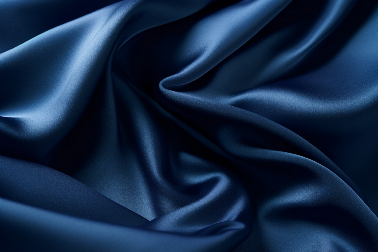 Pair Navy Blue Silk for a Bold, Luxurious Look